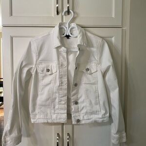 White jean jacket size xs but i’d say fits more like a small !